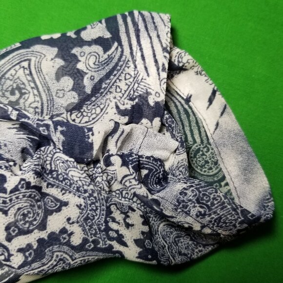 Style & Co XXL Long Sleeve Chiffon Tunic Blouse Silver Studs Holiday Party Boho - Picture 7 of 8